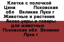 Клетка с полочкой › Цена ­ 2 000 - Псковская обл., Великие Луки г. Животные и растения » Аксесcуары и товары для животных   . Псковская обл.,Великие Луки г.